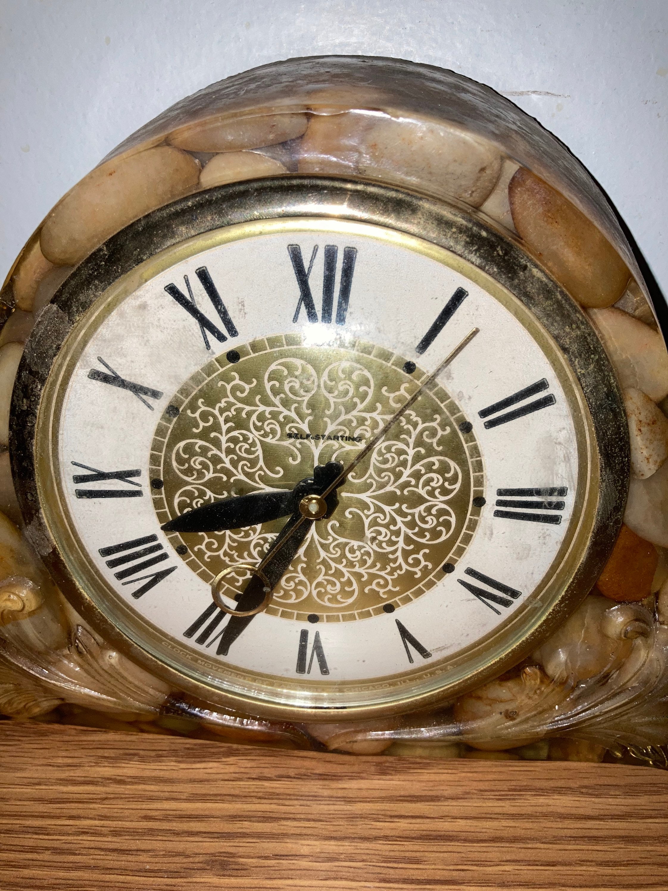 Vintage Lanshire Mid Century Modern Clock Working Vomit Clock Etsy