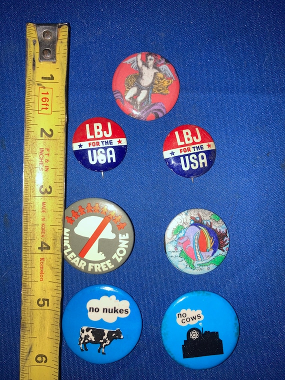 Vintage Vietnam War era LBJ, peace, anti nuclear … - image 2