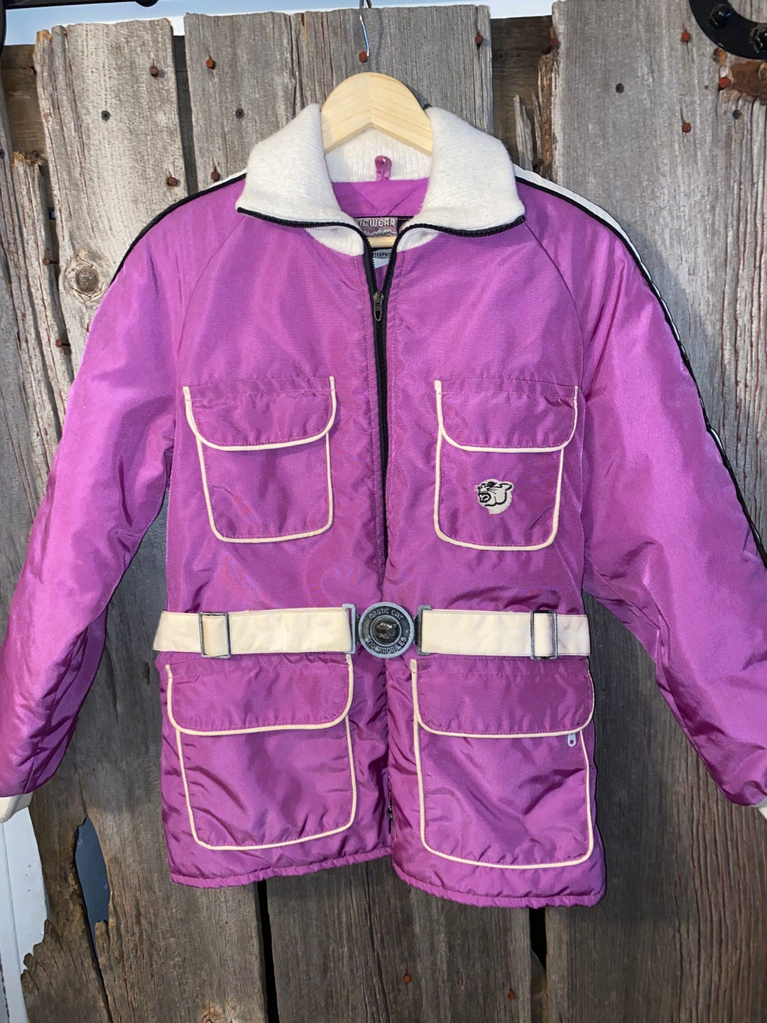 Vintage Purple Womans or Youth Artic Cat Snowmobile Coat Size Medium Etsy