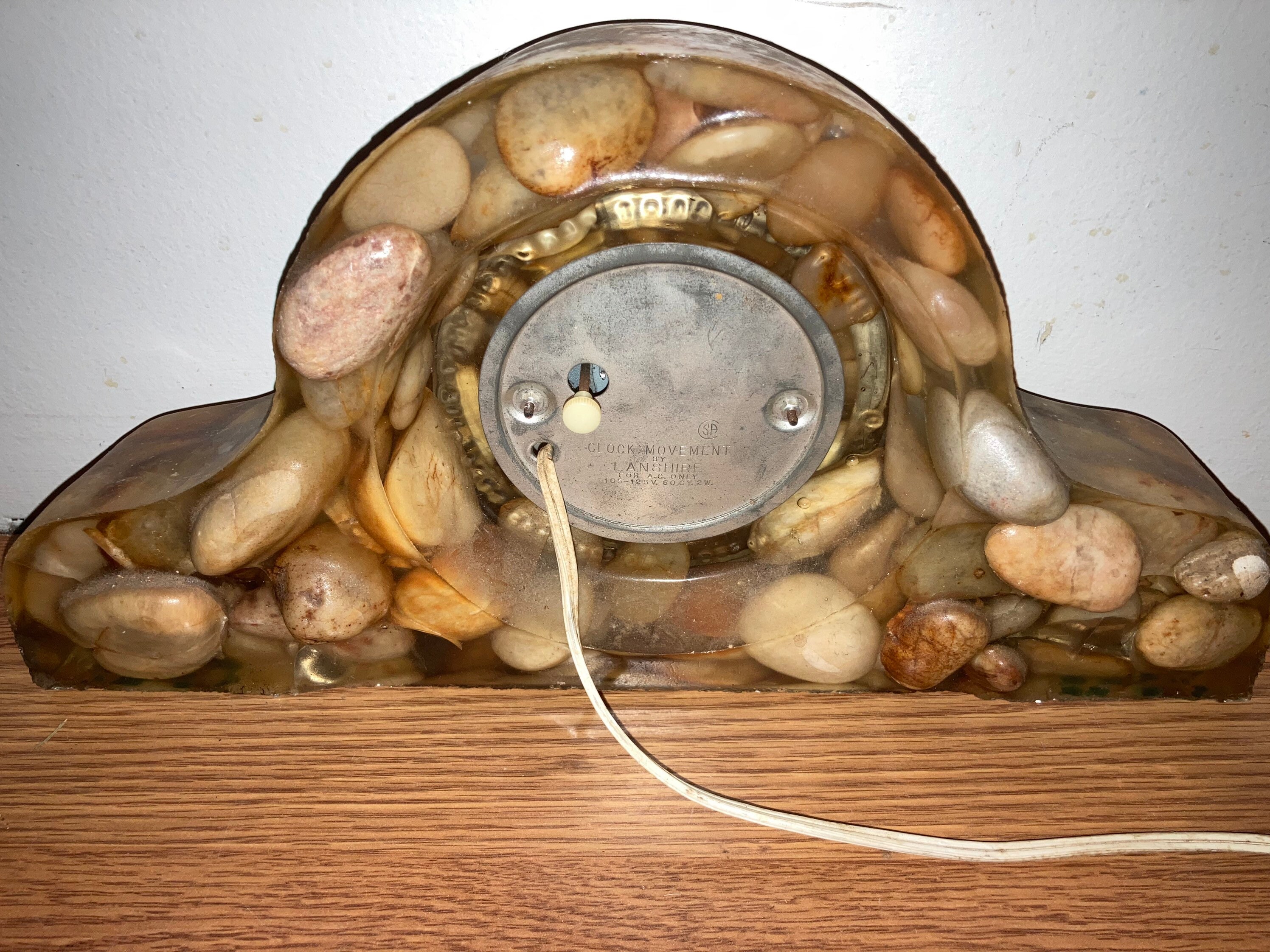 Vintage Lanshire Mid Century Modern Clock Working Vomit Clock Etsy