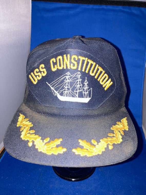 vintage USS Constitution snapback hat