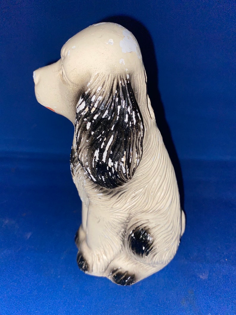 Vintage Chalkware Dog Bank Etsy