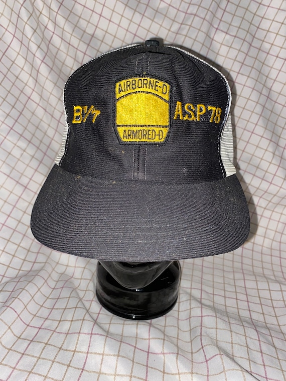 Vintage Army Airborne division Armored division sn