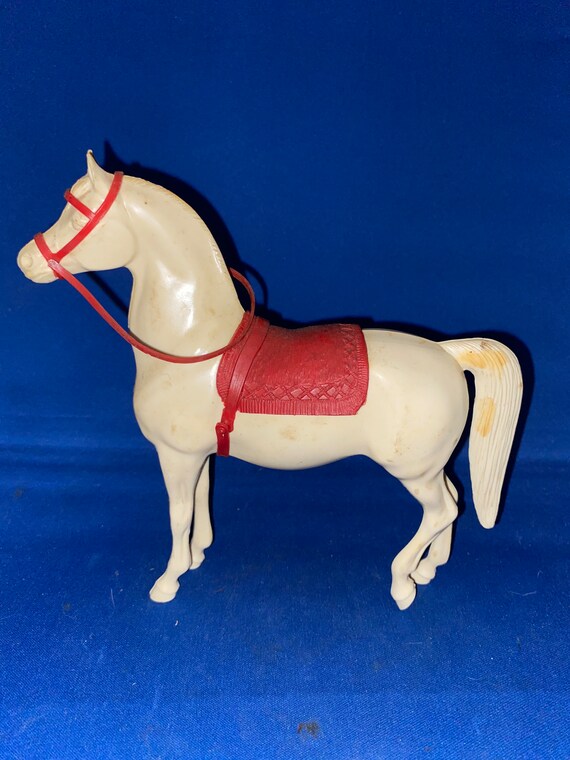 Unpainted Hartland Horse Toy With Bridle and Saddle Etsy