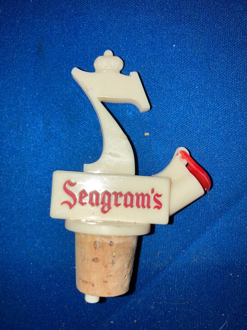 Vintage Liquor Bottle Advertising Spouts and Cork Etsy