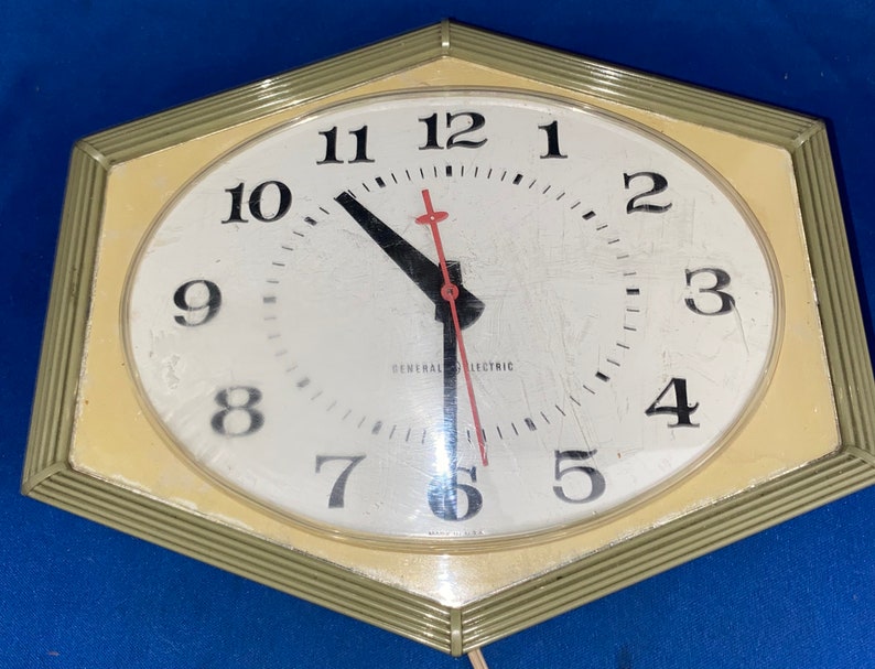 Midcentury Modern General Electric Wall Clock Etsy