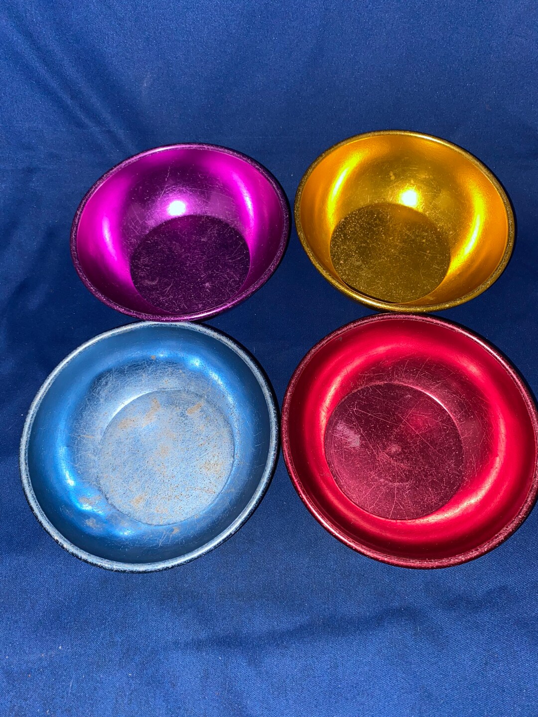4 Midcentury Modern Bascal Aluminum Bowls Etsy