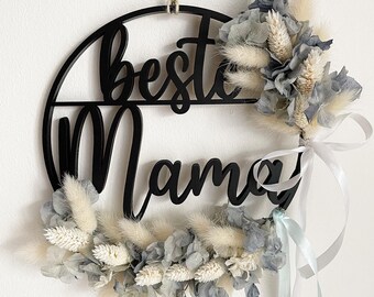 Holz 3D-SchriftzugKranz beste Mama mit Herz Wandkranz Holzring Hoop Holz 3D-SchriftzugKranz beste Mama mit Herz Wandkranz Holzring Hoop