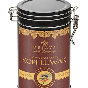 100% Pure Certified SUMATRA LINTONG Wild Civet Kopi Luwak Gift Set 100g Freshly Roasted - Roasted Beans