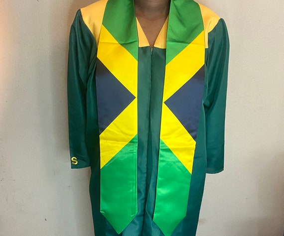 Custom Jamaica Graduation Sash,Custom Jamaica Stole 2025,Jamaica - View #4