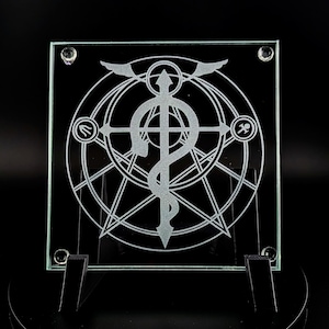 Fullmetal Alchemist Brotherhood - Square Anime / Manga Glass Coaster