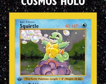 HOLO Proxy 1.ª edición Squirtle Cosmos Holo / Holográfico
