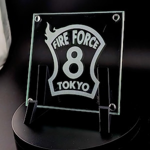 Fire Force Anime / Manga - Square Glass Coaster