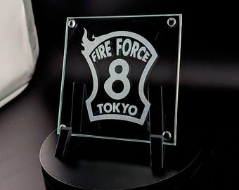 Fire Force Anime / Manga - Square Glass Coaster