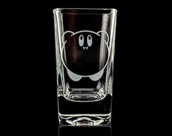 Vaso de chupito de Kirby - 3 oz, grabado personalizado / Smash Bros