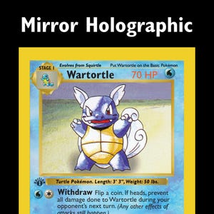 HOLO Proxy 1st Edition Shadowless Wartortle Mirror Holographic