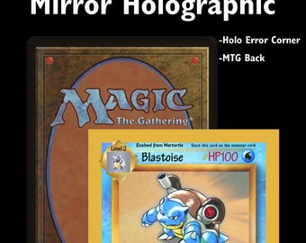 HOLO Proxy Prototype Test Blastoise Card