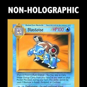 Proxy Test Blastoise Card Prototype - Non-holographic