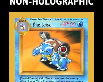 Proxy Test Blastoise Card Prototype - Non-holographic