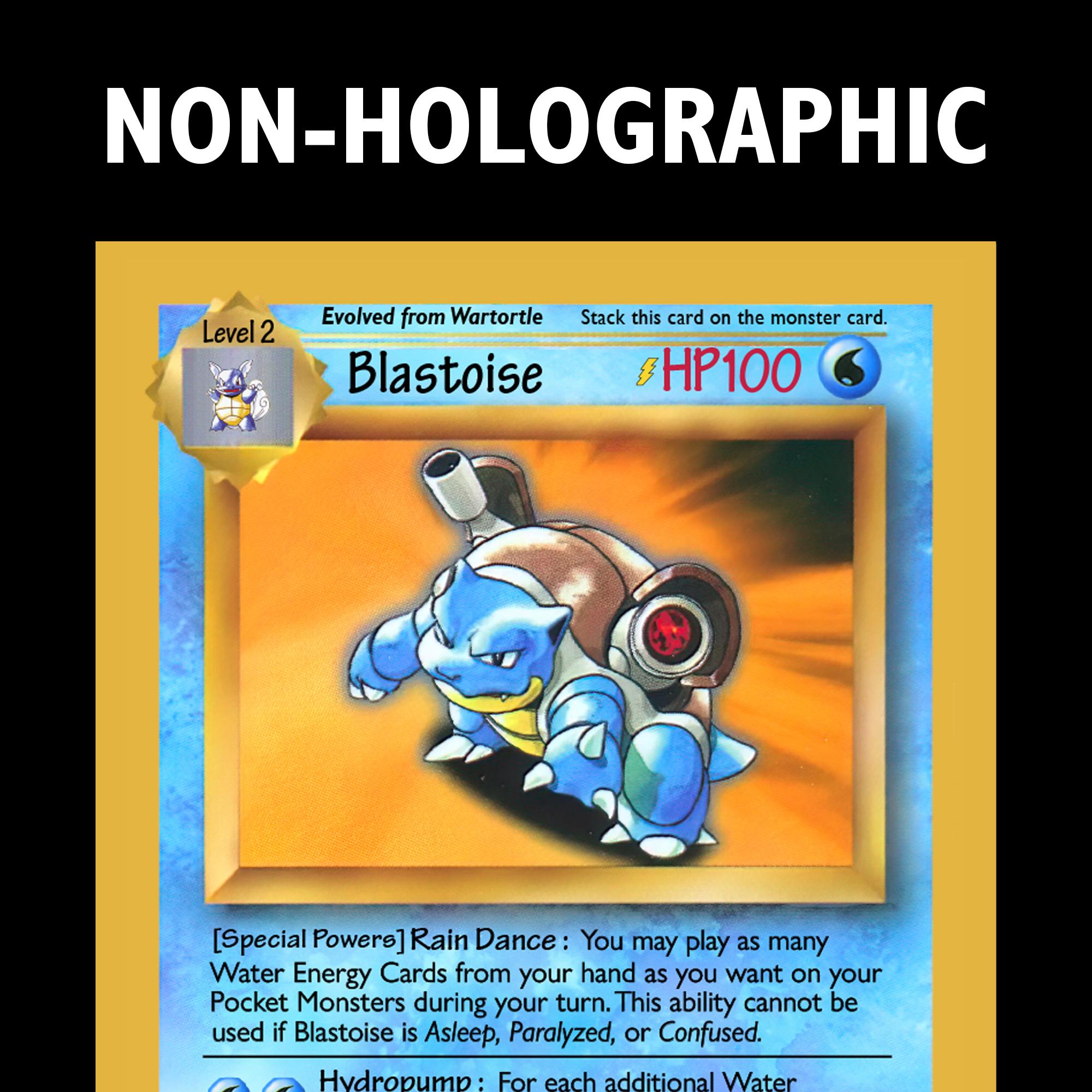 Proxy Test Blastoise Card Prototype - Non-holographic - Etsy