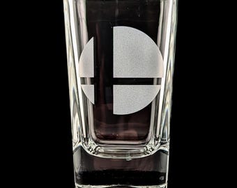 Super Smash Bros Shot Glass - 3oz Custom Engraved
