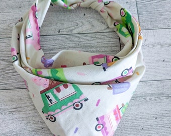 Ice Cream Dog Bandana | Glitter Summer Dog Bandana | Cute Dog Bandana (S–XL)