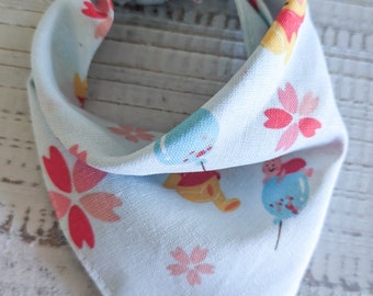 Storybook Bear Dog Bandana | Personalized Pet Bandana | Vintage Teddy Bear Tie-On Bandana | Handmade Dog & Cat Scarf (S–XL)