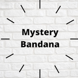Mystery Bandana ~ Surprise Bandana ~ Tie-on ~ Dog Bandana ~ Cat Bandana ~ Personalized Gift