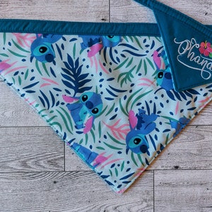 Lilo & Stitch Double Sided Pet Bandana ~ Disney Bandana ~ Reversible Disney Dog Bandana ~ Cat Bandana ~ Dog Bandana ~ Lilo and Stitch ~ Gift
