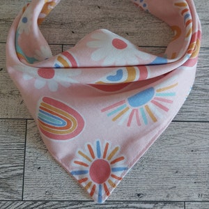 NEW! Preppy Pink Pet Bandana ~ Tie on Dog Cat Bandana ~ Dog Mom Gift ~ Cat Bandana