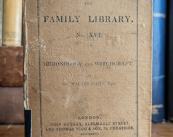 1831 Letters On Demonology And Witchcraft Sir Walter Scott - Rare Occult Book Demons Fairies Witches