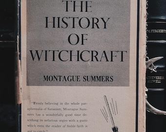 1956 The History Of Witchcraft And Demonology Summers - Vintage Occult Book HC
