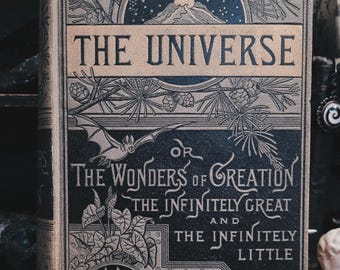 1883 The Universe F. A. Pouchet - Rare Edition Antique Nature Book Plants Animal
