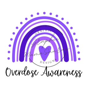 Overdose Awareness bundle (14 images total) - Sublimation Design - PNG