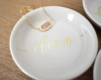 Personalized Ring Dish | Custom Ring Dish | Bridesmaid Gift | Stocking Stuffer | Gift for Her