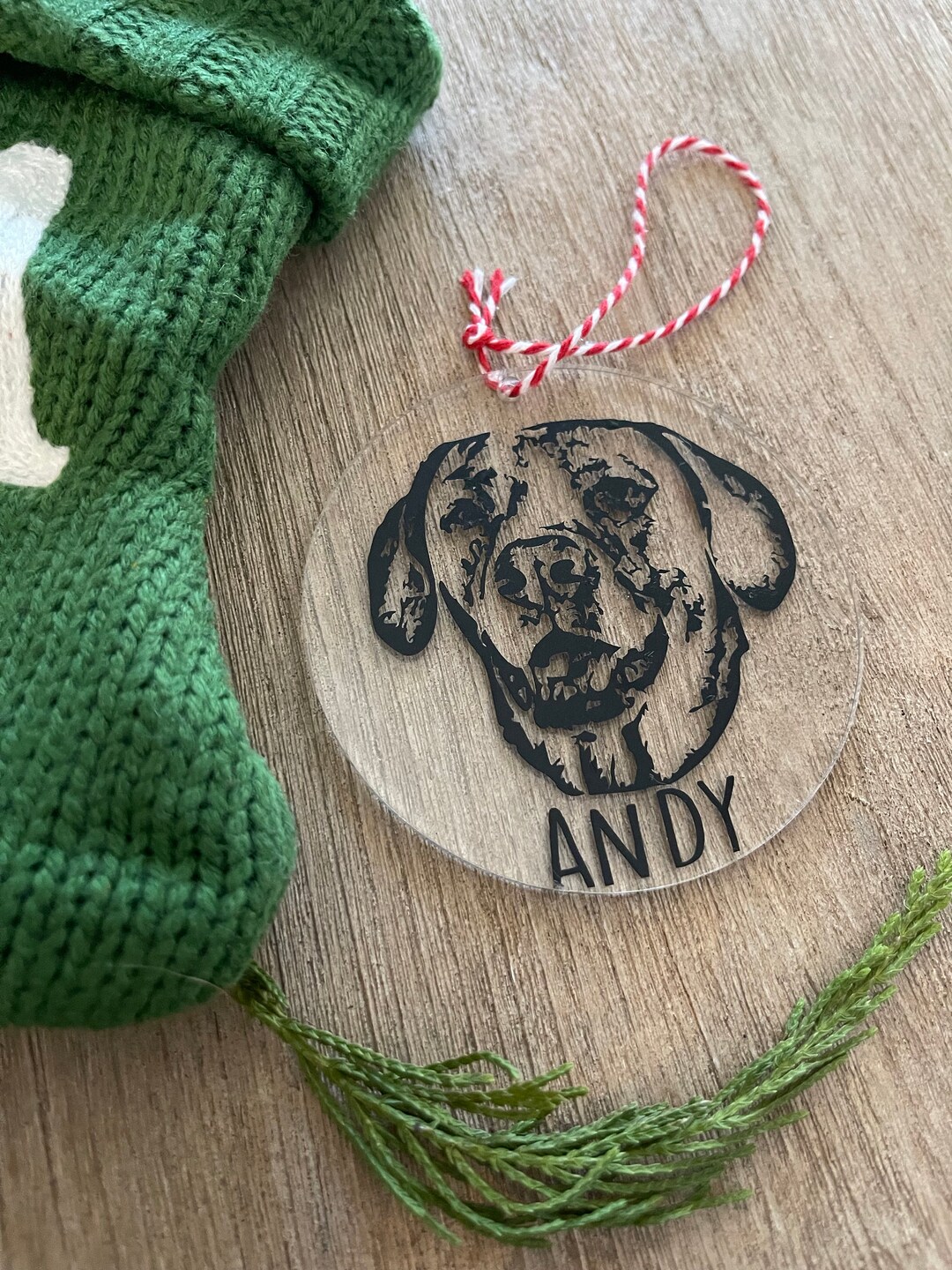 Custom Pet Portrait Ornament Custom Pet Gift Personalized Etsy