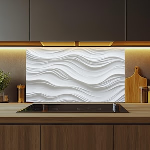 Glass Kitchen Backsplash Tiles Decal / Heat-Resistant Wall Art / Behind the Stove Protection / Waterproof & Easy to Clean / Custom Size