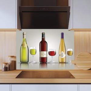 Glass Kitchen Backsplash Tiles Decal / Heat-Resistant Wall Art / Behind the Stove Protection / Waterproof & Easy to Clean / Custom Size