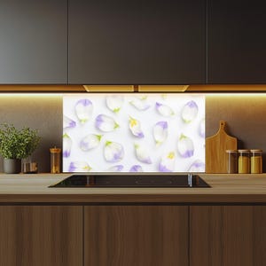 Glass Kitchen Backsplash Tiles Decal / Heat-Resistant Wall Art / Behind the Stove Protection / Waterproof & Easy to Clean / Custom Size