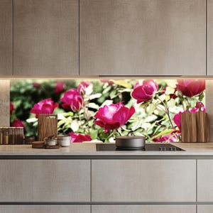 Glass Kitchen Backsplash Tiles Decal / Heat-Resistant Wall Art / Behind the Stove Protection / Waterproof & Easy to Clean / Custom Size