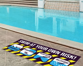 MOLESS Pool-Tiefenmarkierungs-Aufkleber – 15,2 X 15,2 Cm, Rutschfestes Vinyl, Selbstklebend Für Schwimmbad-Sicherheit