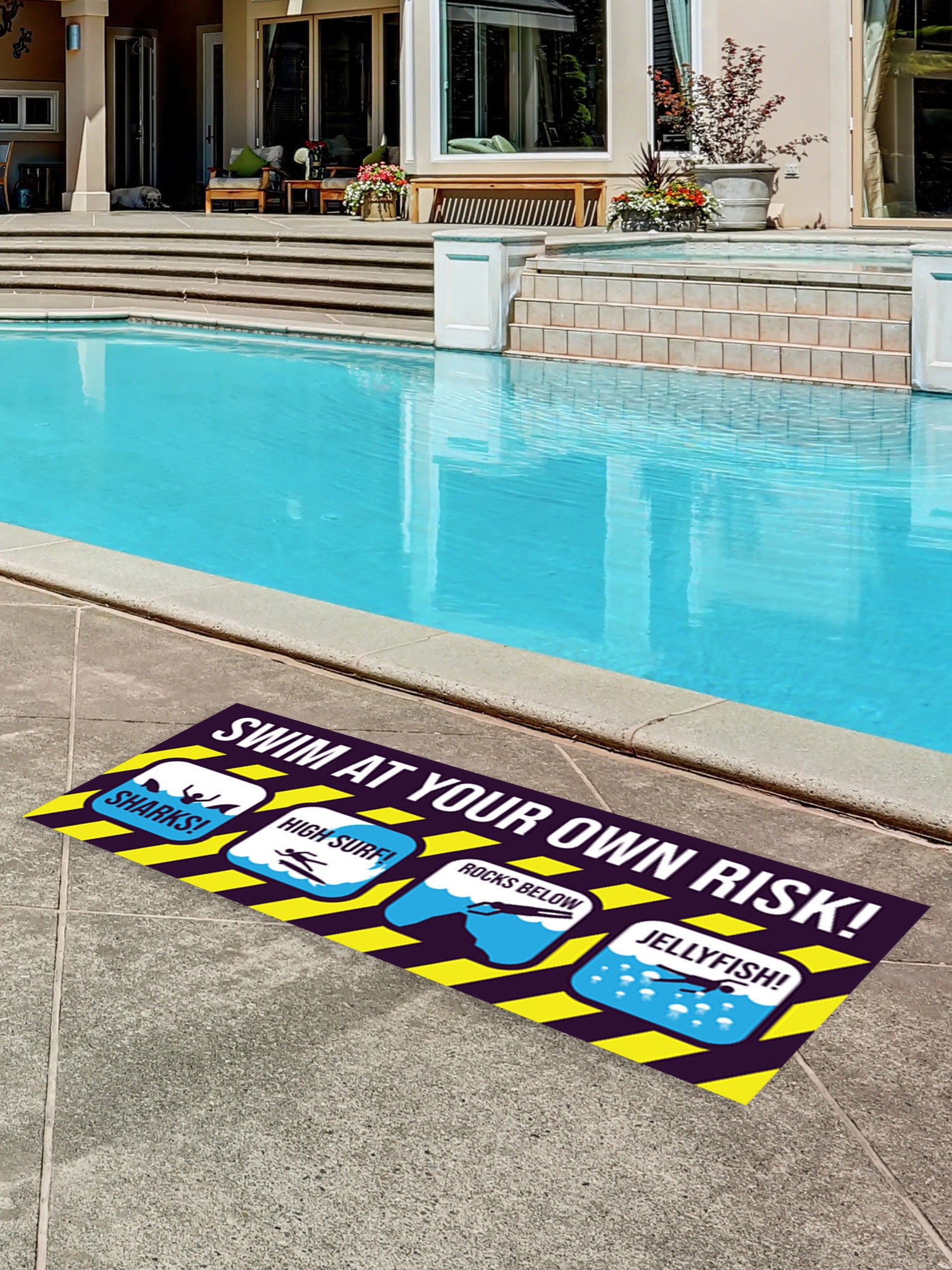 Buy Pool / Patio Stickers - Textured Non Slip Heavy Duty Self