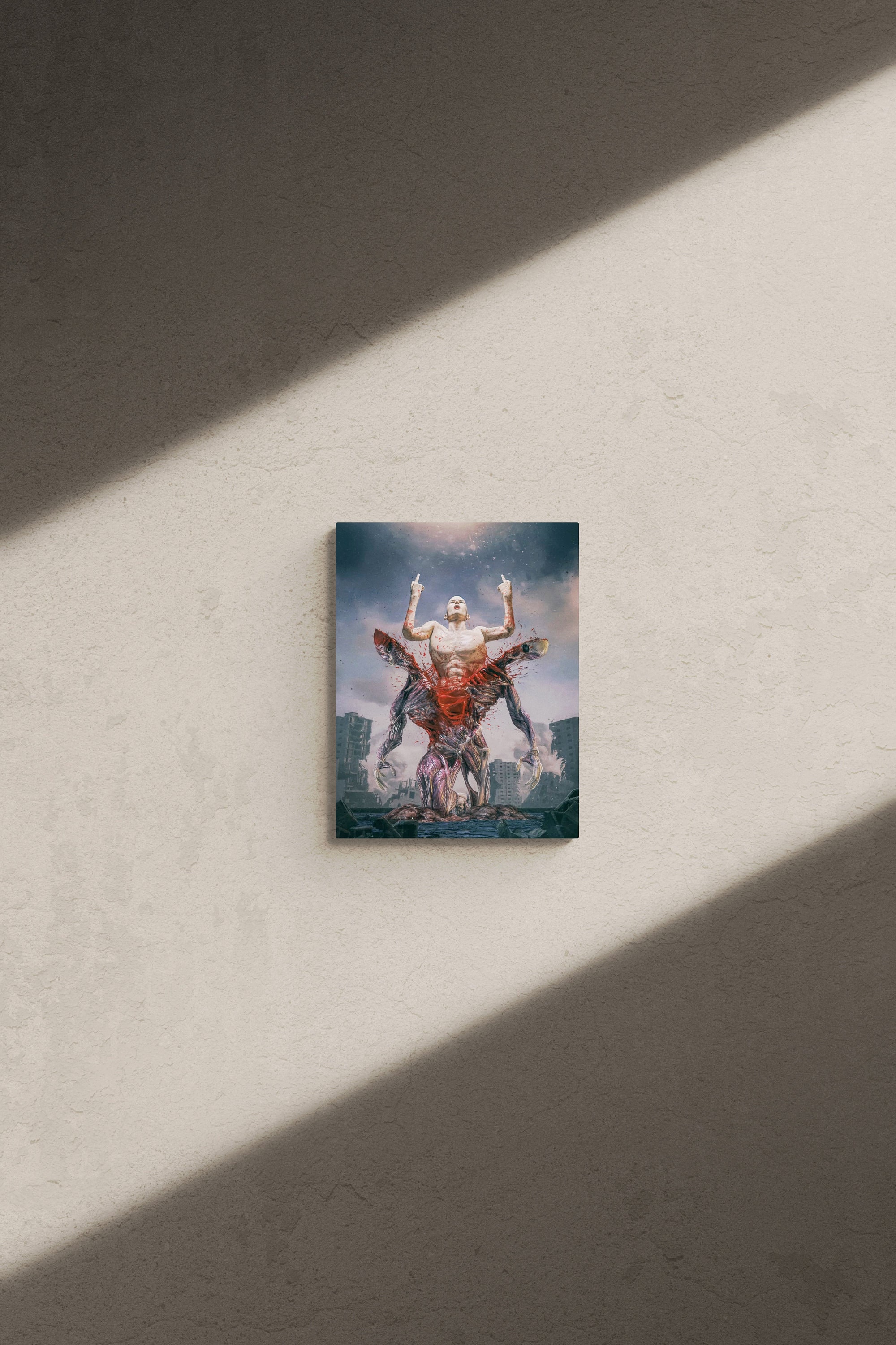 January 1st 2021 NFT Modern Art - Stretched Canvas Artwork Print for Wall  Decor. Famous Contemporary Crypto Art With Human Bloody Zombie - Etsy