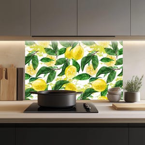 Glass Kitchen Backsplash Tiles Decal / Heat-Resistant Wall Art / Behind the Stove Protection / Waterproof & Easy to Clean / Custom Size