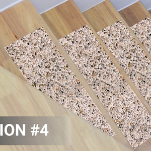 Non-Slip Stair Tread Peel and Stick heavy duty textured vinyl |