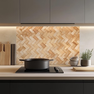 Glass Kitchen Backsplash Tiles Decal / Heat-Resistant Wall Art / Behind the Stove Protection / Waterproof & Easy to Clean / Custom Size
