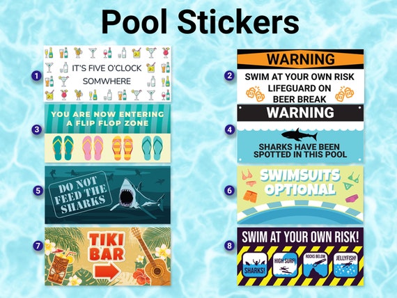Buy Pool / Patio Stickers - Textured Non Slip Heavy Duty Self