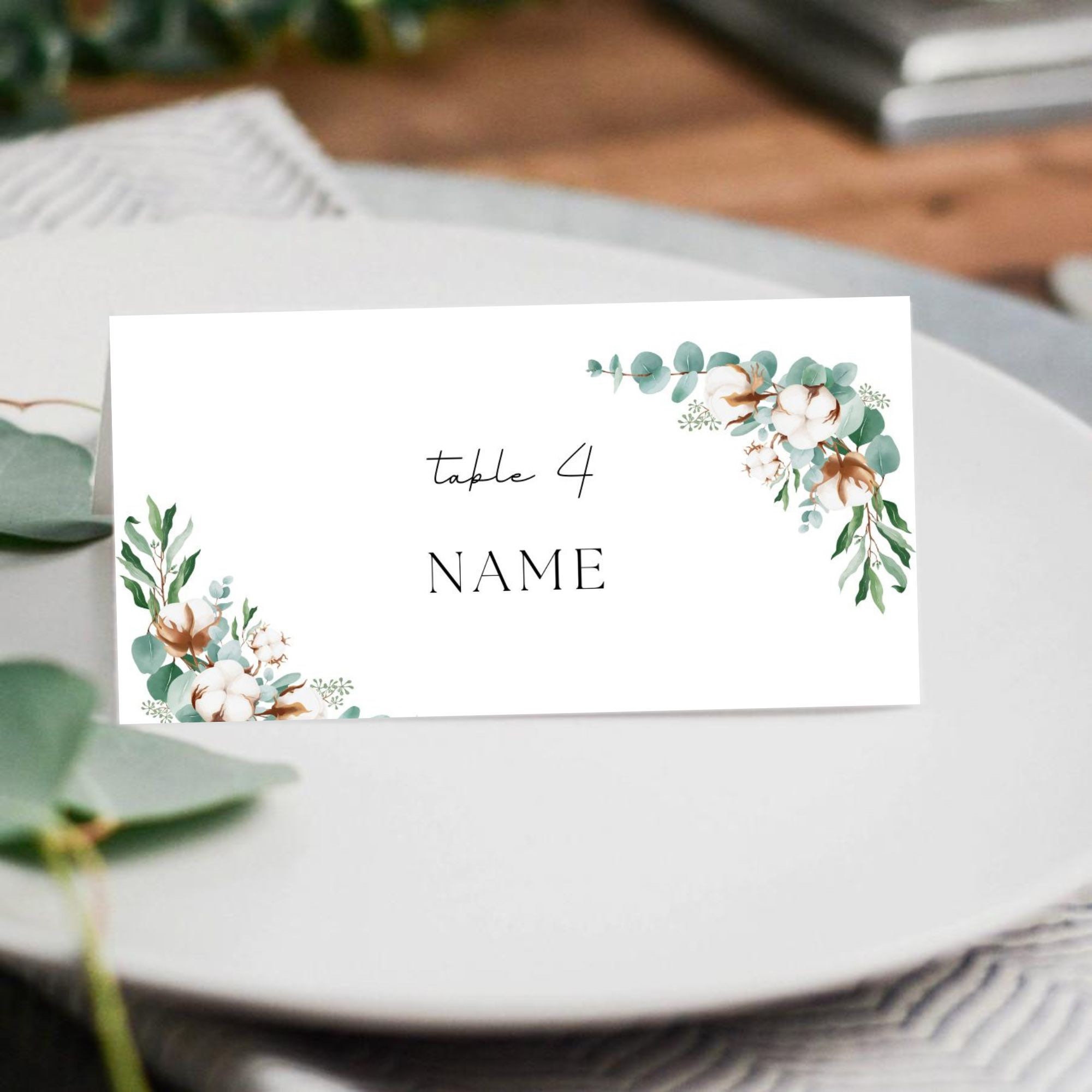 Foldable Place Cards