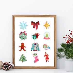 Miscellaneous Christmas Items | Christmas decor | Holiday prints | Christmas prints | Christmas decorations | Winter art | Digital Print