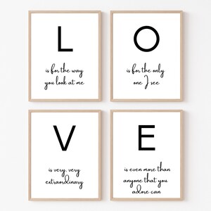 L is for the way you look at me | Love Print | Love Printable | Valentine Print | Valentine Printable | Digital Print | Digital Download